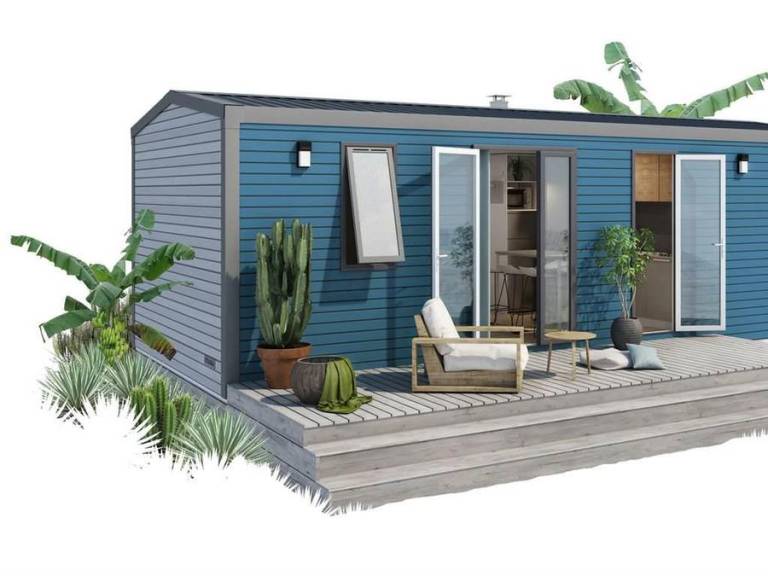 Child-friendly beautiful mobile home with terrace & heated pool | Next to the beach | Pets allowed — photo 4