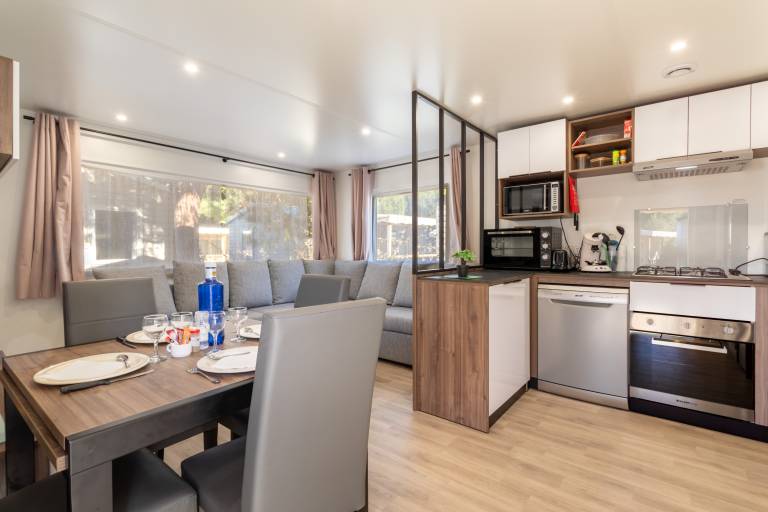 MobileHome Soleia Sea View Mar Estang Siblu Village 4 AC 7 Guests Private Parking Beach Access — photo 4