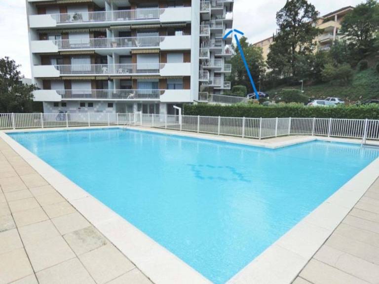 Bright large studio with balcony and WiFi, residence with pool — photo 3