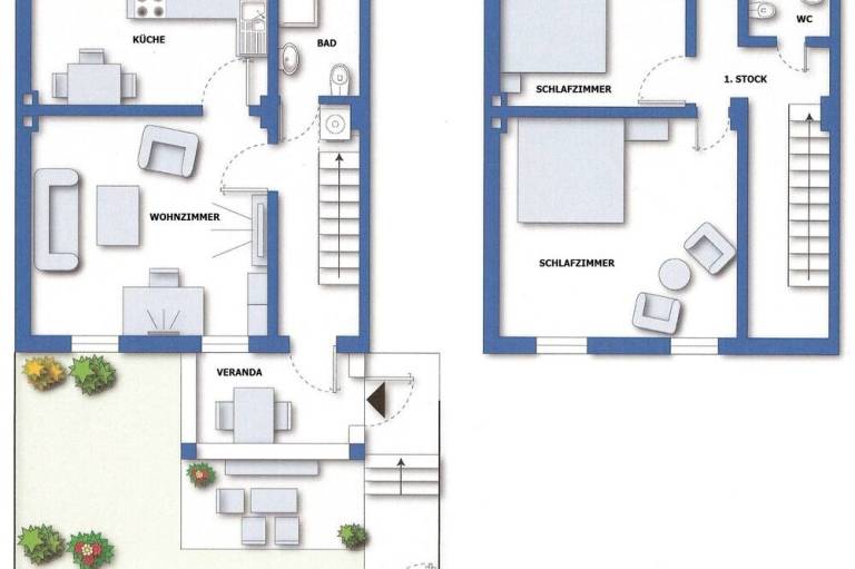 90 m² Ferienhaus