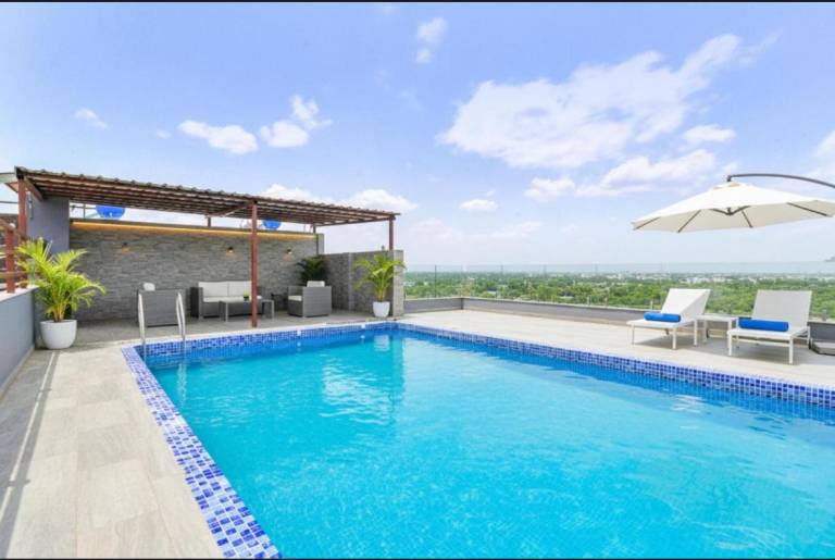 Mangal Residency Rooftop Pool in Udaipur