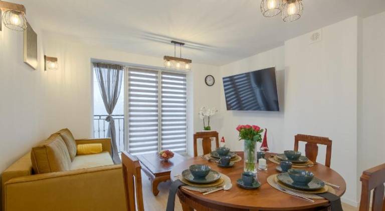 Rental apartment with garden, BBQ & terrace in Krynica-Zdroj