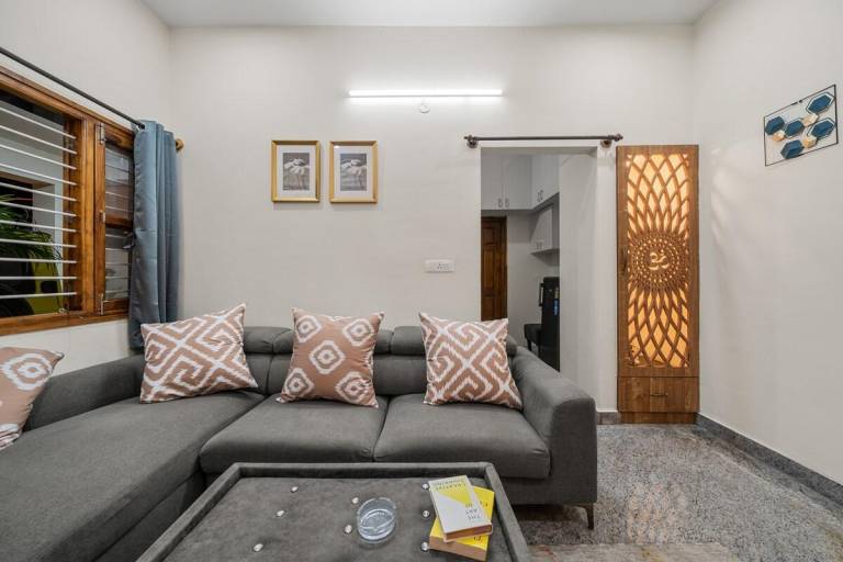 Vacation home with terrace | Suitable for remote work in Anekal