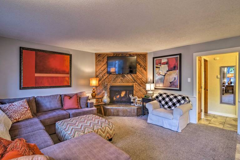 Walk to Slopes: Dtwn Breckenridge Condo on Main St in Breckenridge, CO