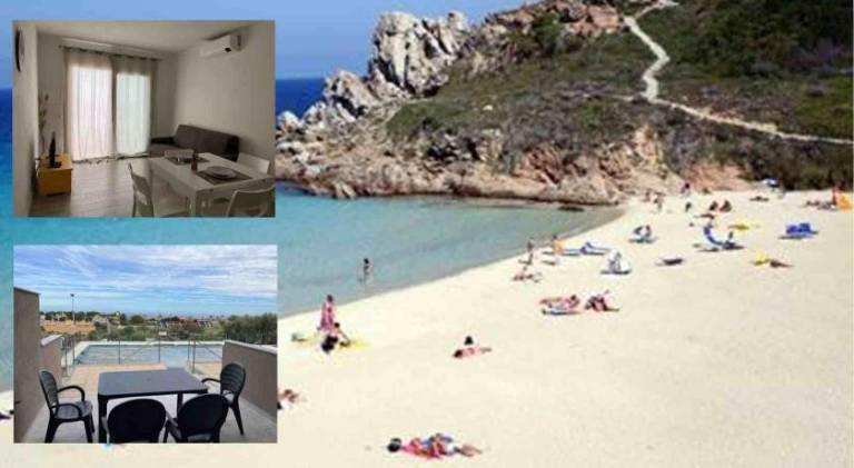 Rental apartment with patio, private pool & garden in Castelsardo