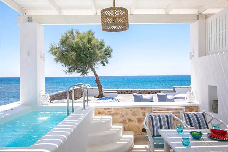  in Exomitis, Santorin, Griechenland