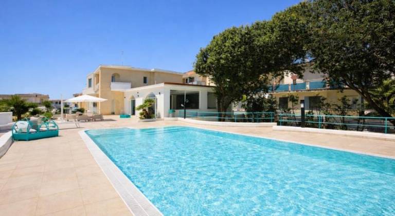 Apartment with terrace, pool & yard in Giugliano in Campania