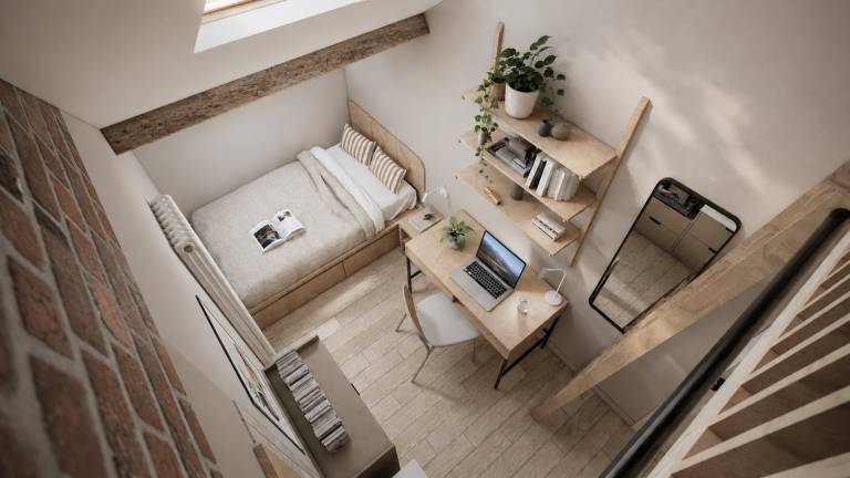500 m&sup2; Privatzimmer
