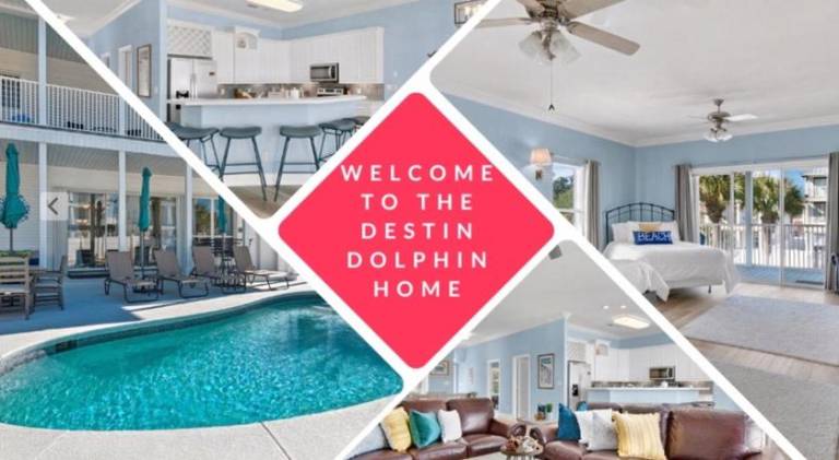PRIVATE HEATED POOL, GOLF CART & WALK to THE SUGAR SAND BEACH in DESTIN in Destin, FL