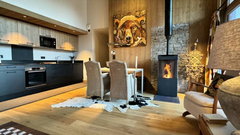 Luxury penthouse with Mont Blanc views in Megève in Combloux