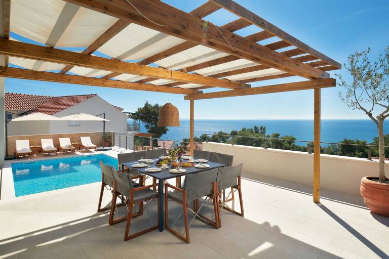 Villa with terrace, pool & BBQ | Pool view — photo 3