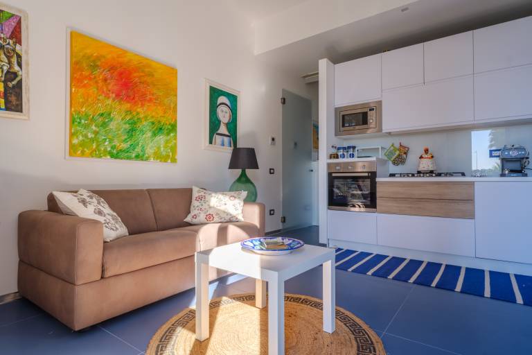 Ferienwohnung SoleLuna mit Meerblick Terrasse und WLAN