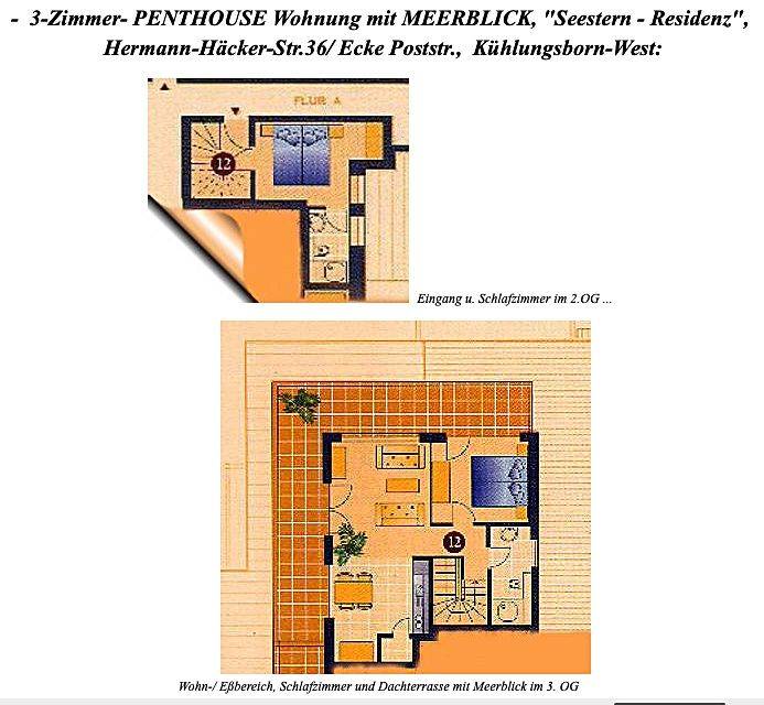 Res. Seestern WE 12: strandnahes, lichtdurchflutetes 3-Zimmer-PENTHOUSE — photo 4
