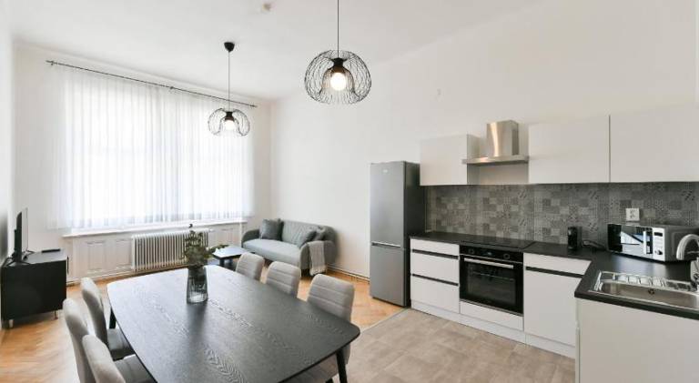 Serviced apartment with patio | Near Charles Bridge | Good for workation | Pet-friendly — photo 3