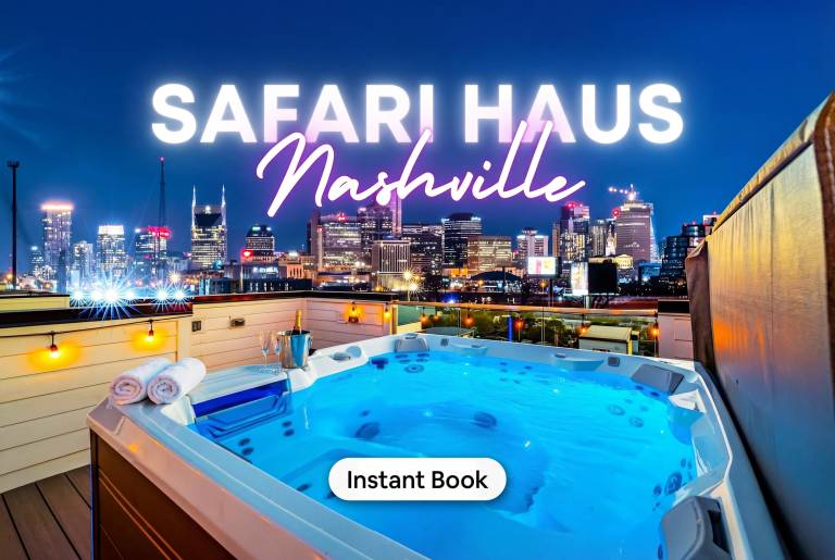 Disco Lounge Double Rooftop Hot Tub Nashville