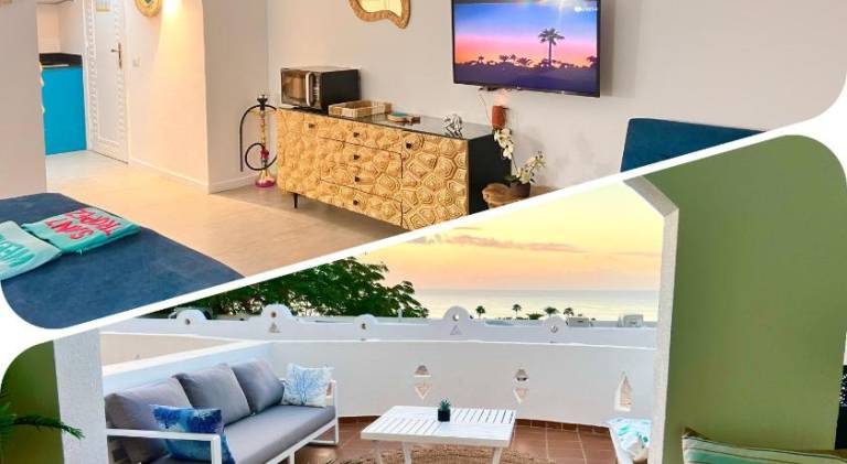 Domina Coral Bay sea view terrace Oasis Suite in Sharm El Sheikh