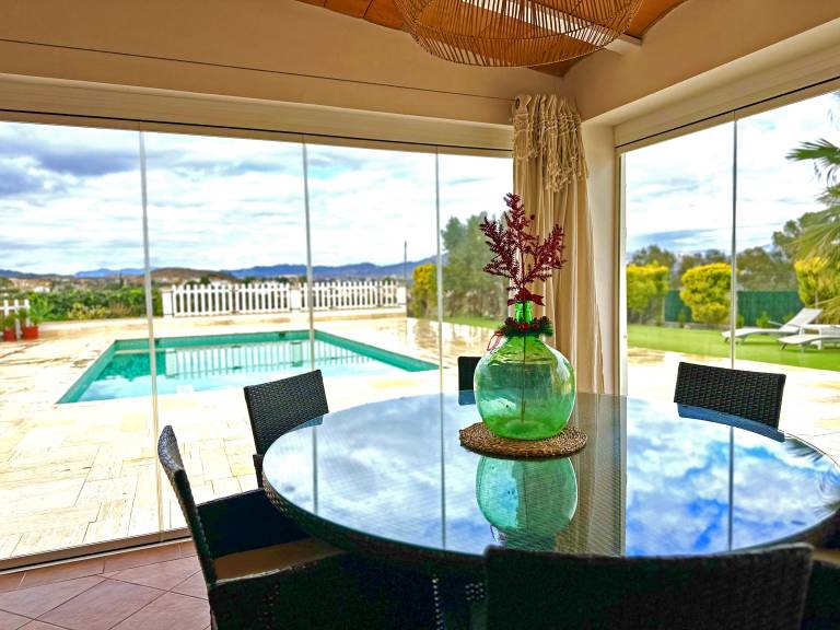 Villa with grill, terrace & yard | Pool view — photo 4