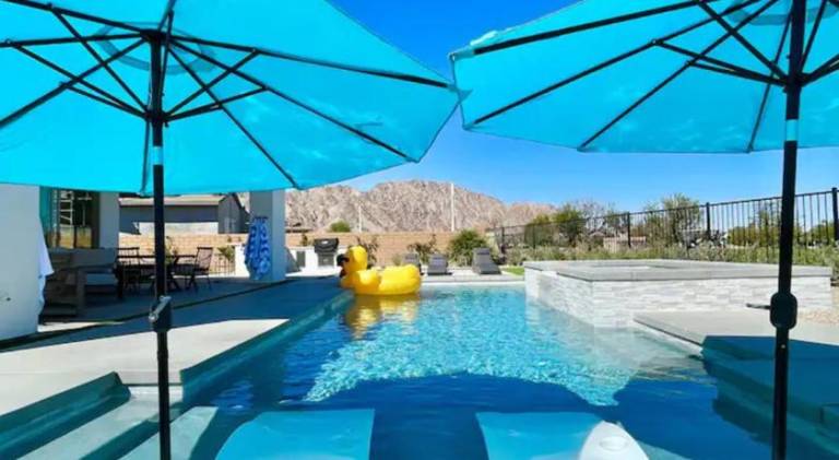 Fully equipped spacious villa with terrace, yard & private pool | Good for workation | Pets allowed in Riverside, CA