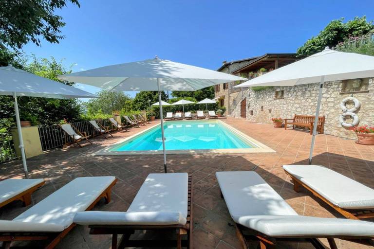 Villa with patio, garden & private pool | Pool view — photo 3