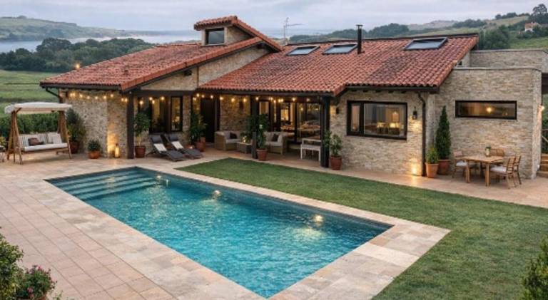Villa with pool in Santander