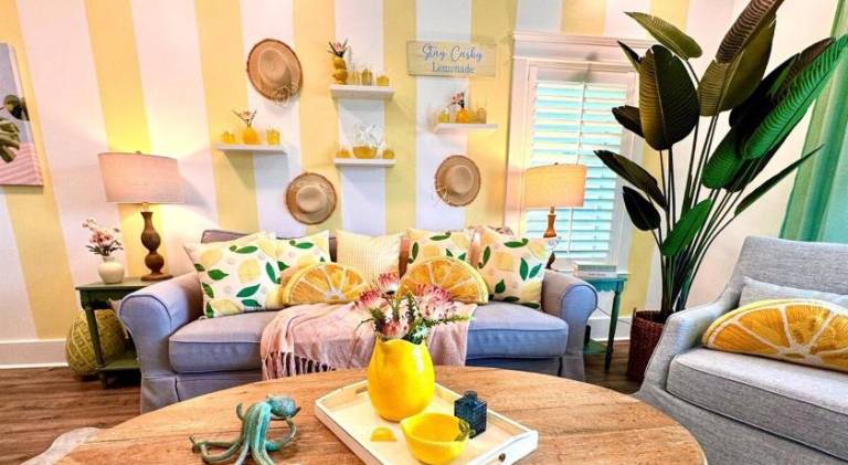 Yellow Family Beach House with Heated Pool & Firepit! in Gulf Shores, AL