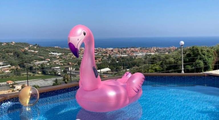 House with garden, private pool & patio in Diano Marina