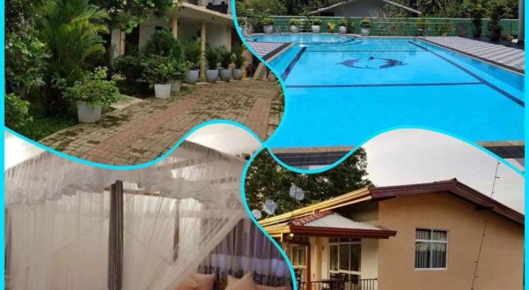 Rental apartment with pool, barbeque & yard in Unawatuna