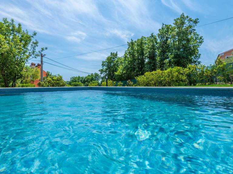 Rental with terrace, garden & pool | Pool view — photo 3