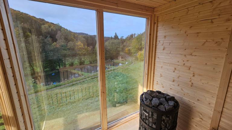 Valley Chalet mit Sauna und Bergblick