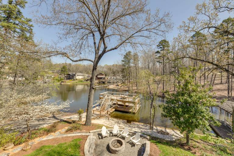 Dock & 2 Story Boat Slip Badin Lake Cabin