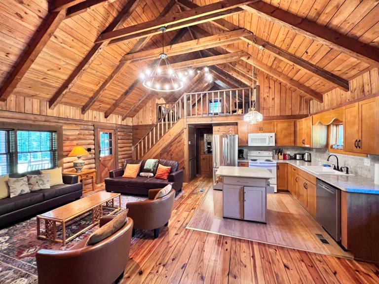 Serene Log Home w pond, fenced-in yard & pastures — photo 3