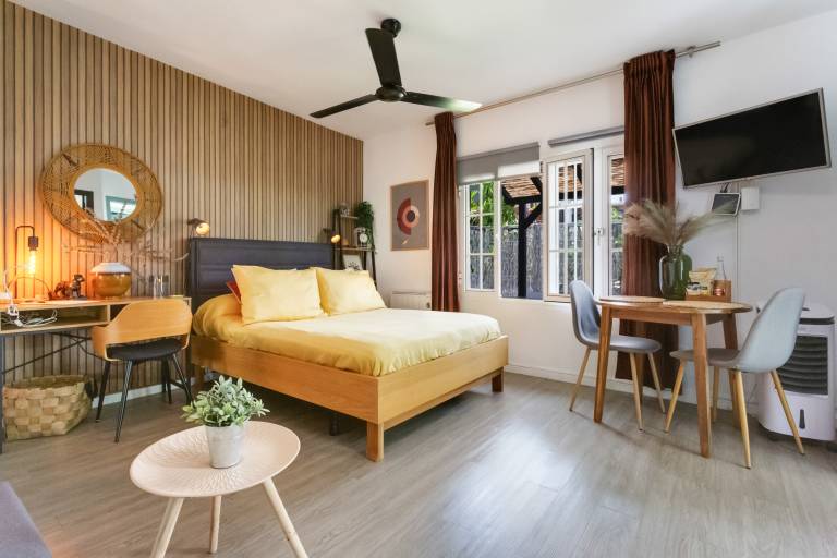 Vacation Apartment 'Estudio Universidad En La Laguna' with Terrace, Shared Garden and Wi-Fi in Santa Cruz de Tenerife