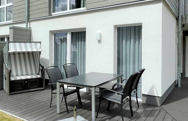 Modernes Ferienhaus, Kamin, Sauna, Süd-Terrasse, Loggia mit Meerblick, Haustiere — photo 2