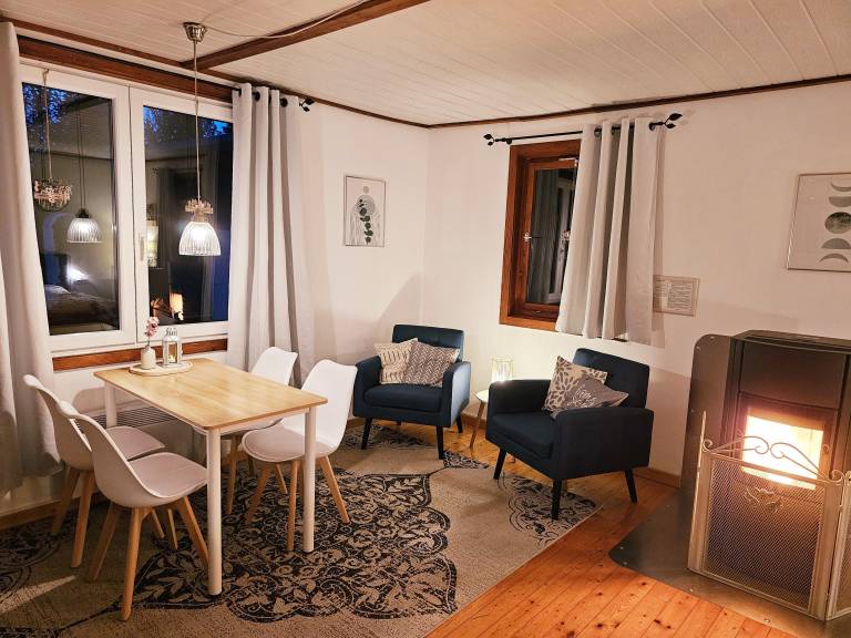 Ferienhaus Bad WC Wohn Schlafraum