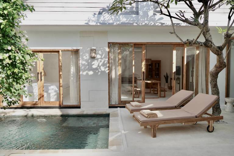 Villa with terrace, yard & private pool in Canggu