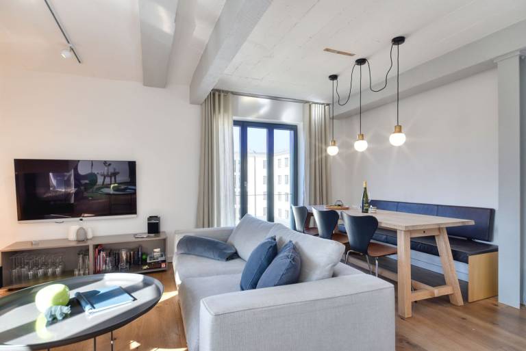 Lotsenloft 16 in Prora Düne 7 mit wohnungseigener Sauna, Kamin und Dachterrasse in Binz