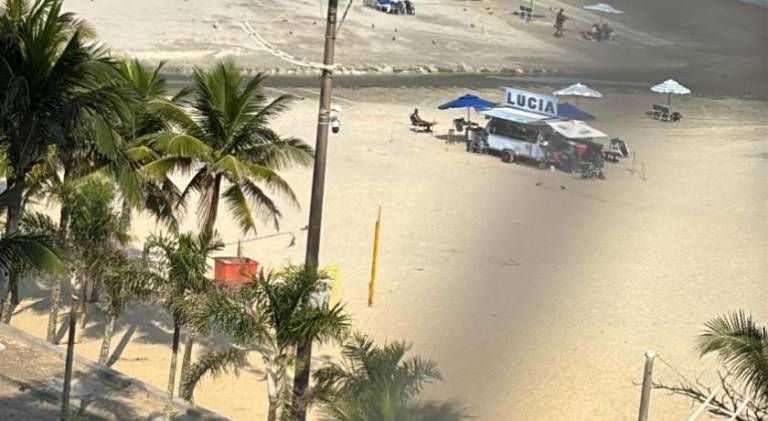 Apartment with barbecue in Praia Grande