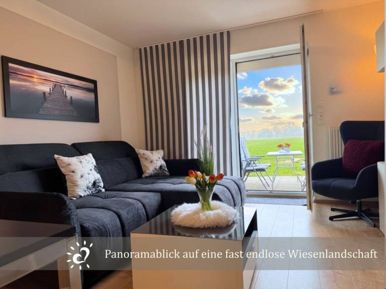 Ferienwohnung mit Hund inDorumer Neufeld, Nordseeküste  f&uuml;r max. 3 Personen