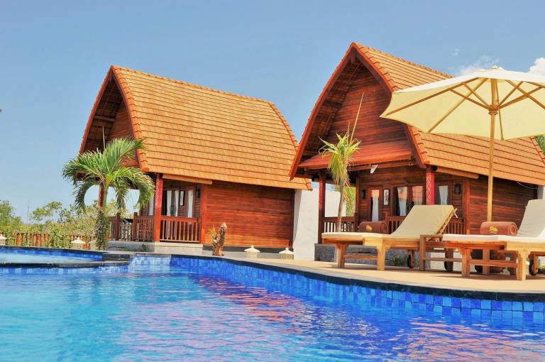 Rental apartment with garden, pool & grill | Good for workation in Penida Island