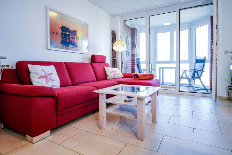 HZ09 – Logenplatz mit Meerblick: 3-Raum-Ferienwohnung direkt am Strand — photo 4