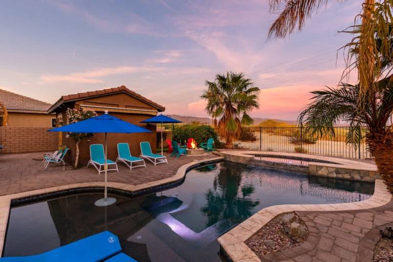 Vacation home with private pool in Indio, CA