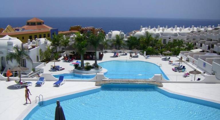 Rental apartment with garden, jacuzzi & private pool in Adeje