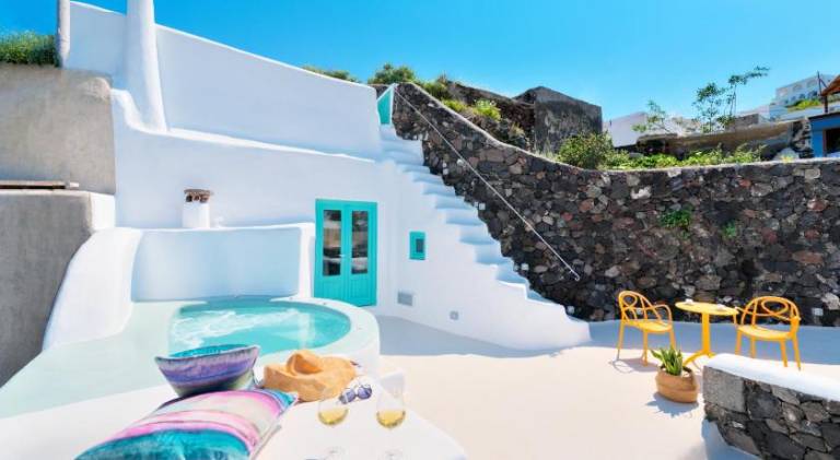 Traditional Cave Villas with Jacuzzi, Terrace and Sea view - Sando in Santorini