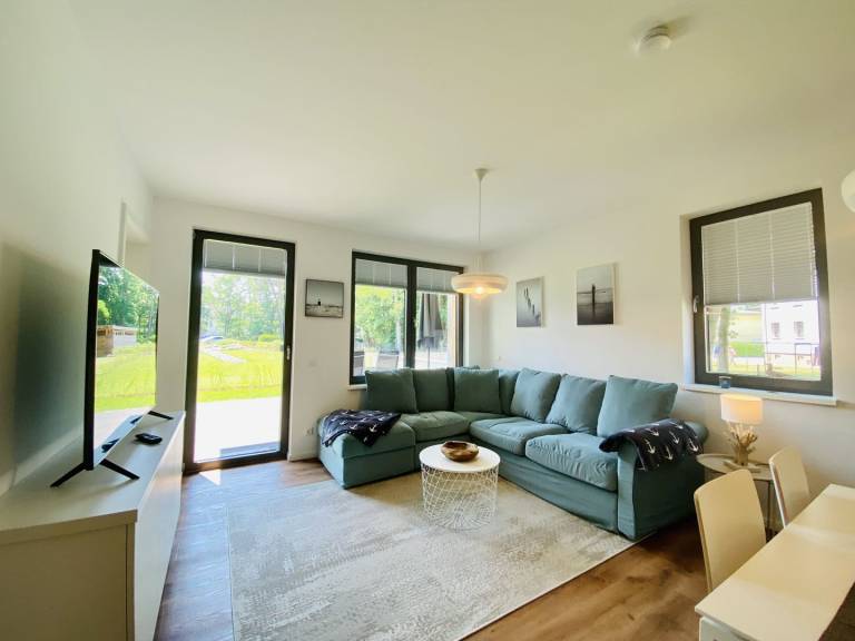 Herzlich Willkommen in der Ferienwohnung Inselglück in den Parkvillen Baabe in Ostseebad Baabe