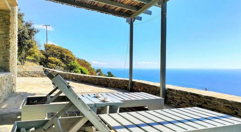 House with patio in Andros