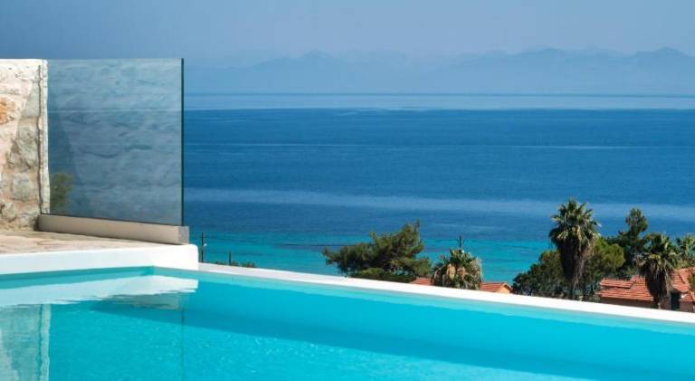 Villa Ouranos - Luxurius modern villa pool, close to the beach in Lefkada