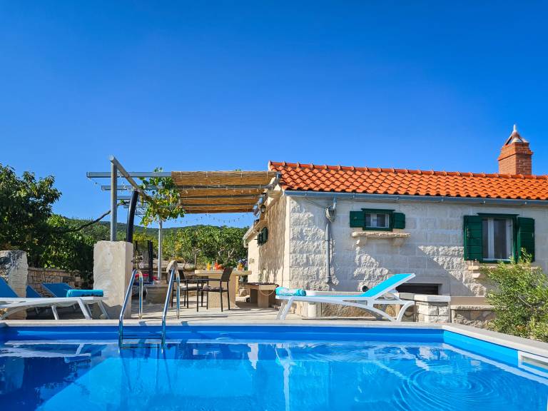 Ferienhaus in Pražnica, Pučišća , Kroatien für max. 5 Personen