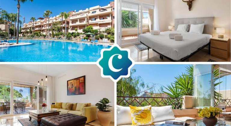 Rental apartment with terrace & pool in Estepona