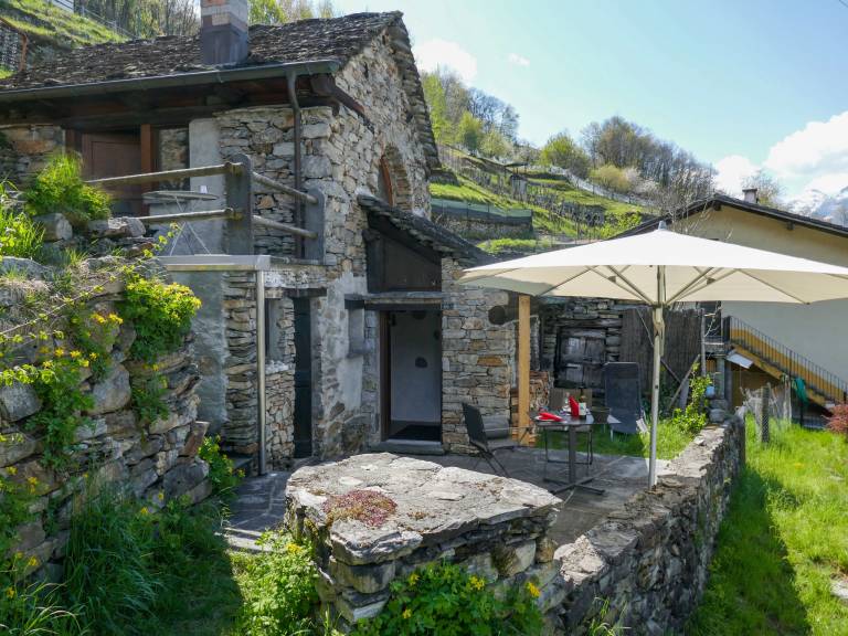 Ferienhaus in Malvaglia, Semione für max. 2 Gäste