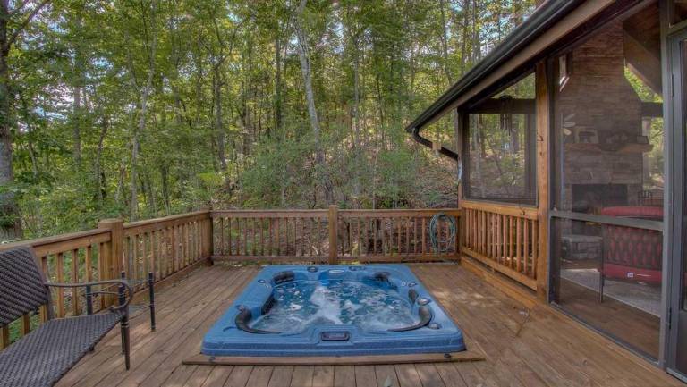 Above and Beyond- Pet Friendly Screened Porch Outdoor Fireplace — photo 4